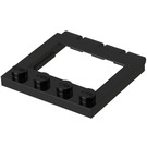 LEGO Black Hinge Plate 4 x 4 Sunroof (2349)