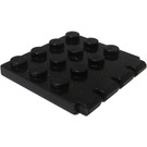 LEGO Black Hinge Plate 4 x 4 Vehicle Roof (4213 / 30001)