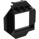 LEGO Black Hinge Window Frame 1 x 4 x 3 with Octagonal Panel and Side Studs (2443)