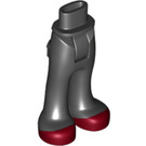 LEGO Zwart Heup met Pants met Dark Rood Shoes (92821)