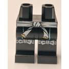 LEGO Zwart Heupen en benen met Wit Sash en Bows (3815 / 71211)