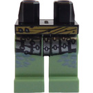 LEGO Schwarz Hüften mit Printed Beine (3815)