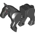 LEGO Zwart Paard met Moveable Poten en Grijs Bridle (10509)