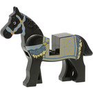 LEGO Schwarz Pferd mit Persian Decke (75998)