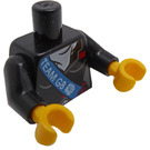 LEGO Noir Horseback Rider Torse (973 / 88585)