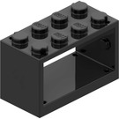 LEGO Black Hose Reel 2 x 4 x 2 Holder (4209)