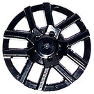 LEGO Black Hub Cap with 10 Spokes (Spokes in Pairs)
