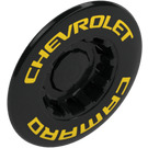 LEGO Black Hub Cap with Large Flange with Chevrolet (49098 / 49113)