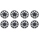 LEGO Noir Moyeu Caps (10 Spoke Y Shape) (24308)