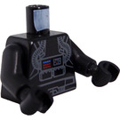 LEGO Zwart Imperial V-Vleugel Piloot Torso (973 / 76382)