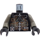 LEGO Schwarz Insectoids Droid mit Copper und Silber Muster Torso (973)