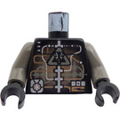 LEGO Zwart Insectoids Droid met Koper en Zilver Patroon Torso (973 / 73403)