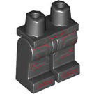 LEGO Schwarz Iron Skull Minifigure Hüften und Beine (3815 / 25673)