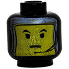 LEGO Black Jango Fett Head (Safety Stud) (3626)