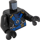 LEGO Schwarz Jay - Runden emblem Torso Minifig Torso (973 / 76382)