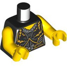 LEGO Black Jazz Singer Minifig Torso (973 / 76382)