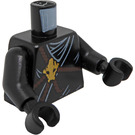 LEGO Zwart Kendo Cole Torso met Skull en Brown Leather Straps (76382 / 88585)