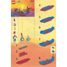 LEGO Zwart Knights Boat 1547 Instructions