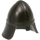 LEGO Schwarz Knights Helm mit Nackenschutz (3844 / 15606)