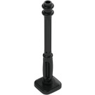 LEGO Noir Lampadaire 2 x 2 x 7 avec 4 rainures de base (11062)