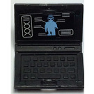 LEGO Schwarz Laptop mit Alien Aufkleber (62698)