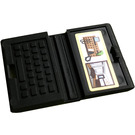 LEGO Black Laptop with Room and Shelves with Bright Light Yellow Border on Screen Sticker (18659)