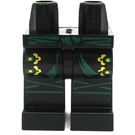 LEGO Noir Lloyd - Noir et Green Kimono Jambes (3815)