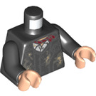 LEGO Zwart Lone Ranger (Dusty) Torso (973 / 76382)