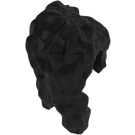 LEGO Noir Cheveux Longs that Partly Covers Face (92082)