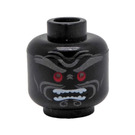 LEGO Black Lord Garmadon Head (Recessed Solid Stud) (94683 / 96743)