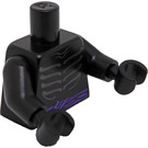 LEGO Negro Lord Garmadon Torso con Ribs y Morado Sash (76382 / 88585)