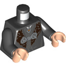 LEGO Black Lucius Malfoy Minifig Torso (973 / 76382)