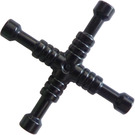 LEGO Schwarz Lug Wrench, 4-Way