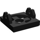 LEGO Black Magnet Holder Tile 2 x 2 (Undetermined)