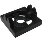 LEGO Black Magnet Holder Tile 2 x 2 with Short Arms