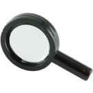 LEGO Svart Magnifying Glass med tynn ramme (30152 / 90463)