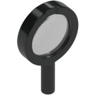 LEGO Zwart Magnifying Glas met Transparant Lens met dik frame en stevig handvat (10830)