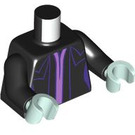 LEGO Noir Maleficent Minifig Torse (973 / 76382)