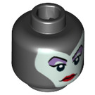LEGO Schwarz Maleficent Minifigure Kopf (Einbau-Vollbolzen) (3626 / 25930)