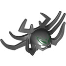 LEGO Black Mask with Spider Leg Horns and Dark Green Markings (34390)