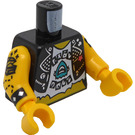 LEGO Zwart Mermaid Violinist Torso (973)