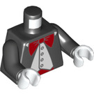 LEGO Černá Mickey Myš Tuxedo s Červená Motýlek Trup (973 / 76382)