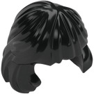 LEGO Black Mid-Length Hair, Combed Behind Ear (36037)