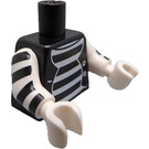 LEGO чорний Mime тулуб (973 / 88585)