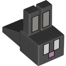 LEGO Black Minecraft Rabbit Head with Outlines (1020)