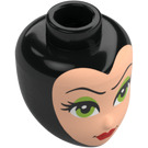 LEGO Black Minidoll Head with Evil Face (92198 / 109788)