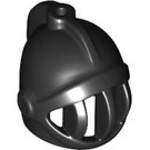 LEGO Black Minifig Helmet Castle with Fixed Face Grille (4503 / 15569)