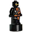 LEGO Black Minifig Statuette with Crystalized Cole