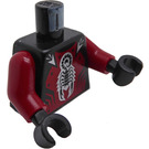 LEGO Černá Minifigurka Trup (973 / 73403)