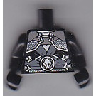 LEGO Zwart Minifiguur Torso met Pantser Plates en Ninjago Symbol (973)